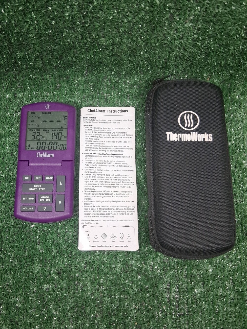 ThermoWorks ChefAlarm Cooking Alarm Timer Thermometer
